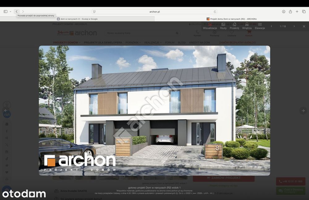 Działka z aktualnym pozwoleniem budynku 2lokalowego jednorodzinnego