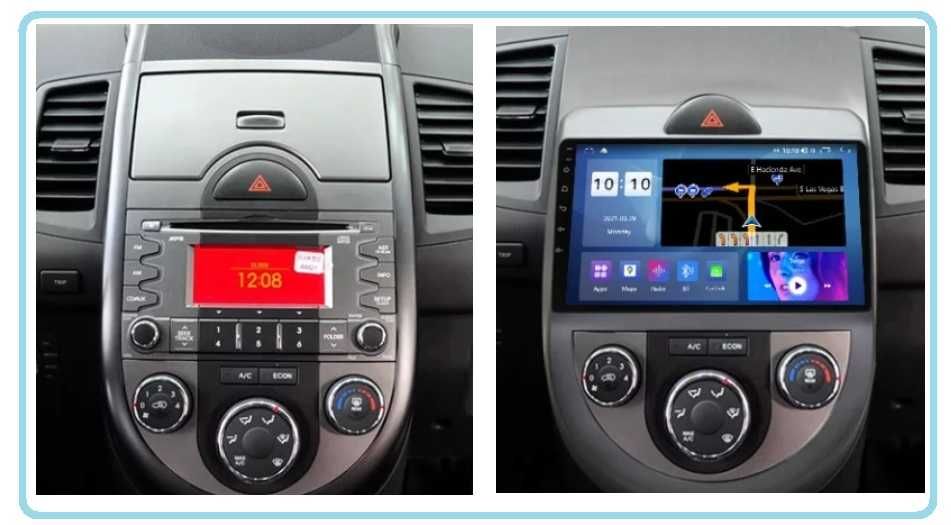 Магнітола KIA Soul Android, Qled, USB, GPS, 4G, CarPlay!