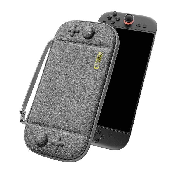 Etui Tech-Protect Slim Pouch na Nintendo Switch 2 - szare