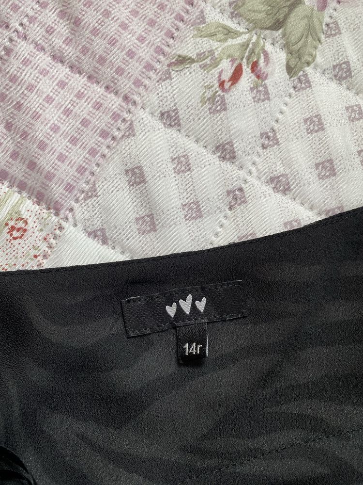 Sukienka midi na ramiączka w zebrę M 38 per una vintage boho codzienna