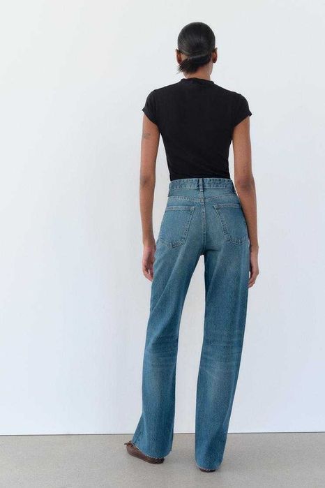 NEW! Женские джинсы на высокой посадке Wide Leg High Waist Full Length