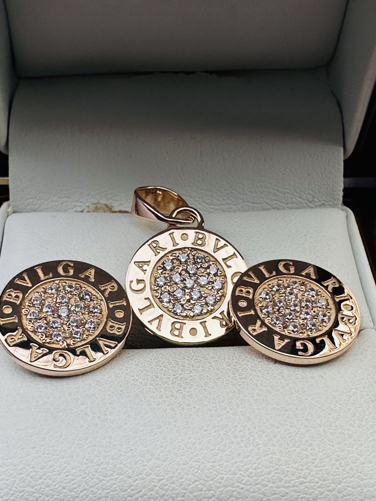 Золотой комплект bvlgari 585