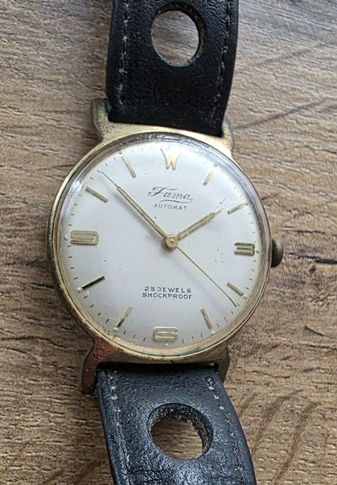Fama automat rotor record 25 jewels automatic mechaniczny