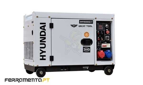 Gerador Diesel Silencioso 7,5 kVA GT Power by Hyundai GTDHY8600SE-T