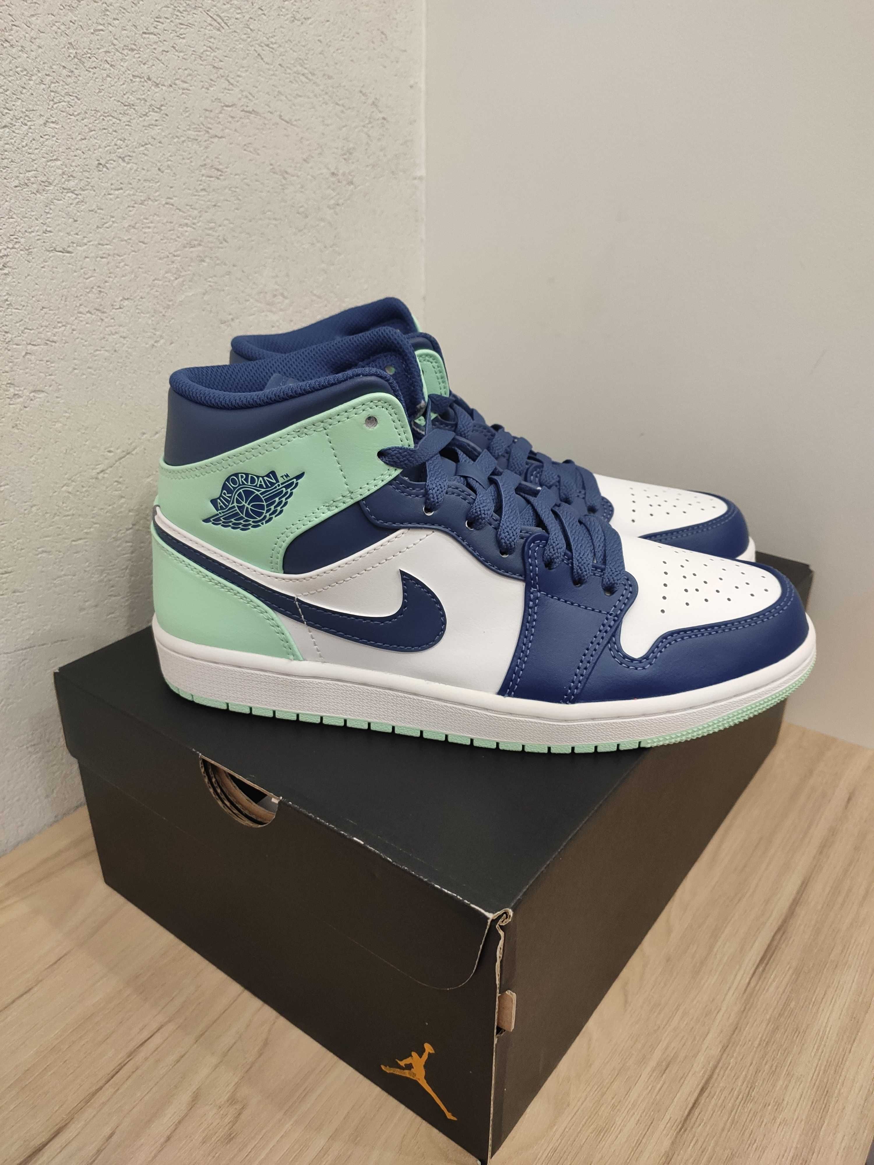 Nowe buty Jordan 1 Mid Mint Foam rozmiar 40,5 wkładka 25,5 cm