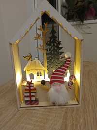 Domek dekoracja, ozdoba zimowa Boże Narodzenie
