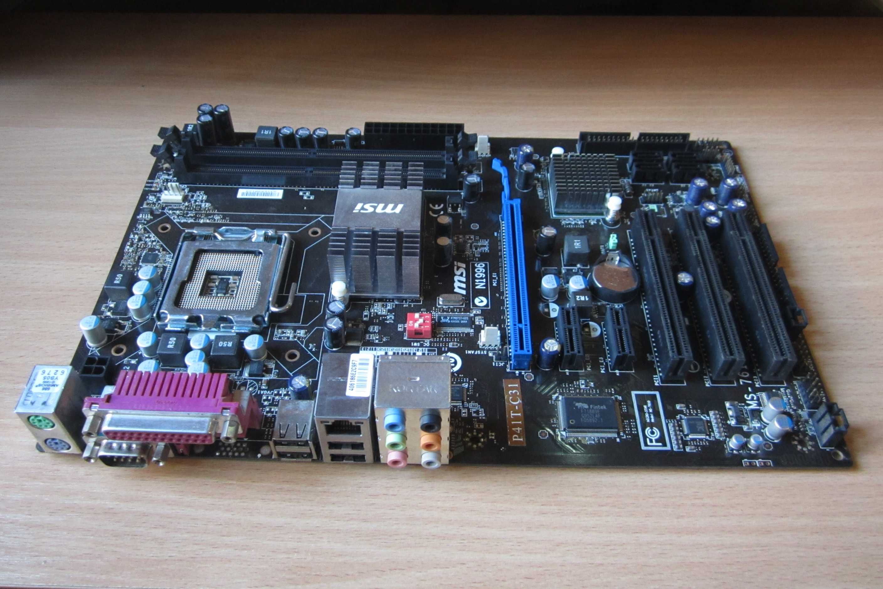 Материнская плата MSI P41T-C31 (Socket 775, G41, PCI-Ex16, SATA)