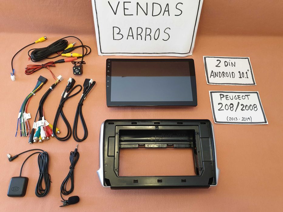 (NOVO) Rádio 2DIN 10.1" • Peugeot 208 / 2008 • Android [4+32GB]