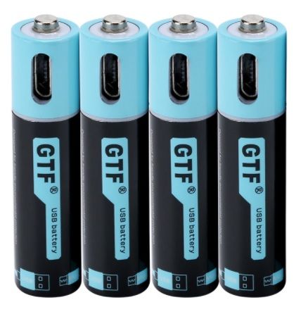 Bateria Pilha AA OU AAA recarregavel USB 1.5V 2250mwh comando NOVO