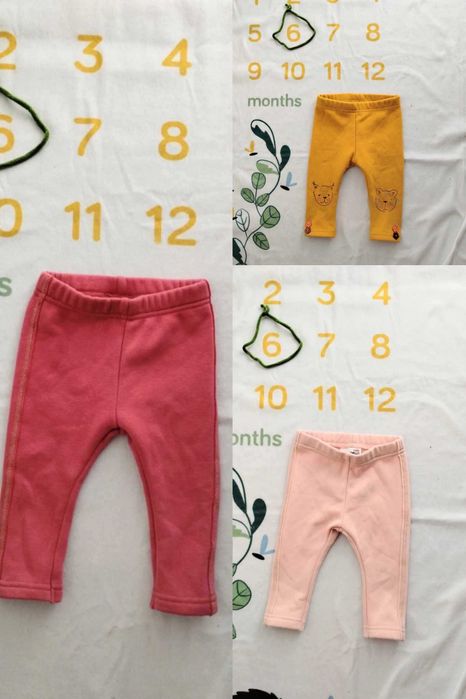 Paka ubrań zestaw r. 68 cm 3-6 msc. dla dziewczynki zima jesień wiosna