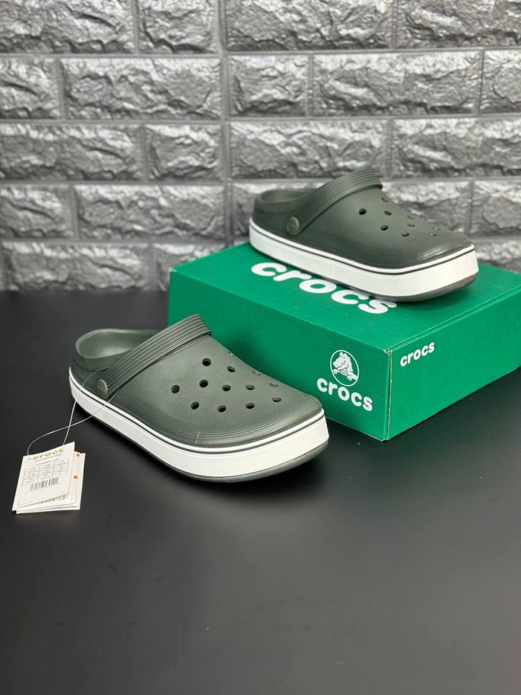 Сабо мужские Crocs Шлепанцы кроксы шлепки хаки пляжные Новинка! 2024