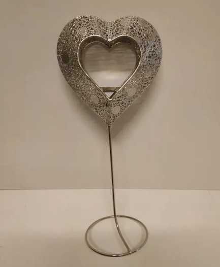 Świecznik serce ozdoba serduszko walentynki świece