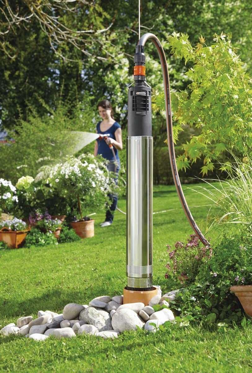 насос помпа Gardena Deep Well Pump Premium 6000/5 INOX Automat 30x20x2