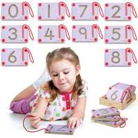 Tabliczki Magnetyczne Nauka Pisania Cyferki Viga Toys Montessori