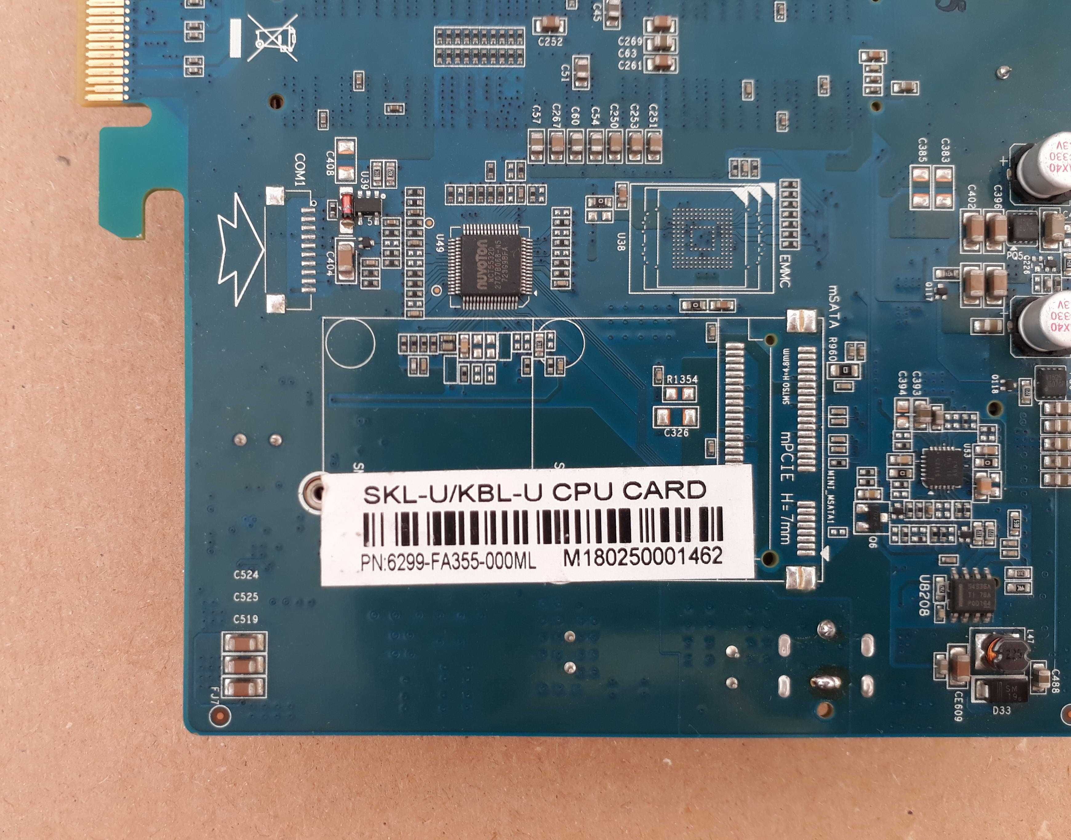 Одноплатний компютер Celeron 3865U (2*1.8 GHz), DDR4 4Gb, SSD 32Gb