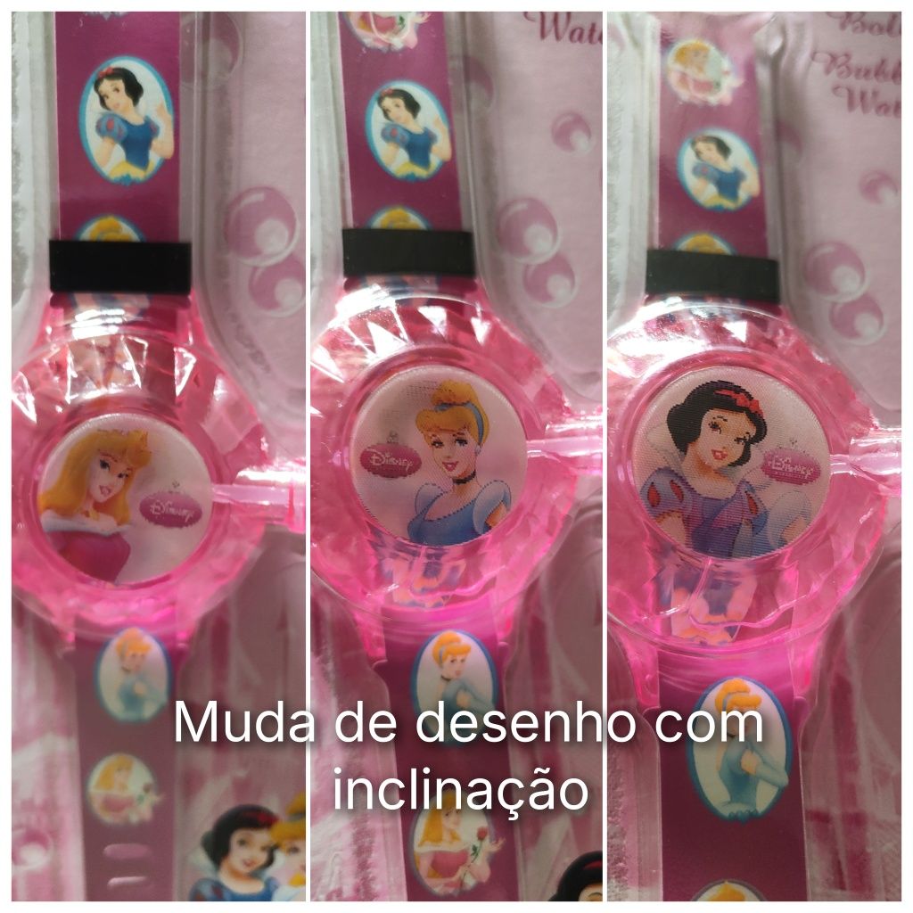 Relógio Bolas de Sabão Princesas/Winnie (2€ a 4€ cada conforme quant.)