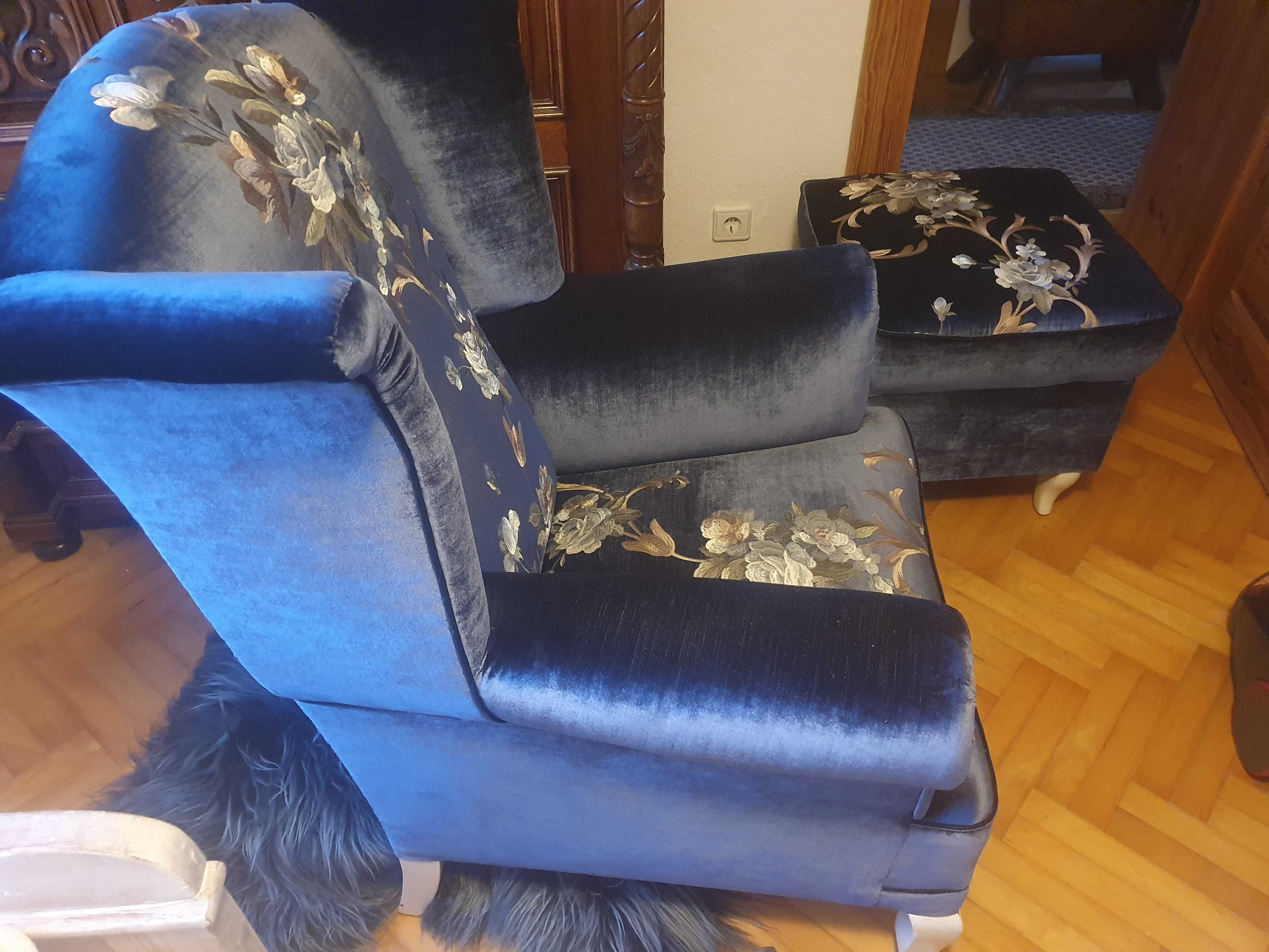 Fotel uszak - nowe obicie