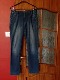 Granatowe spodnie dzinsowe gumowane rozmiar 164