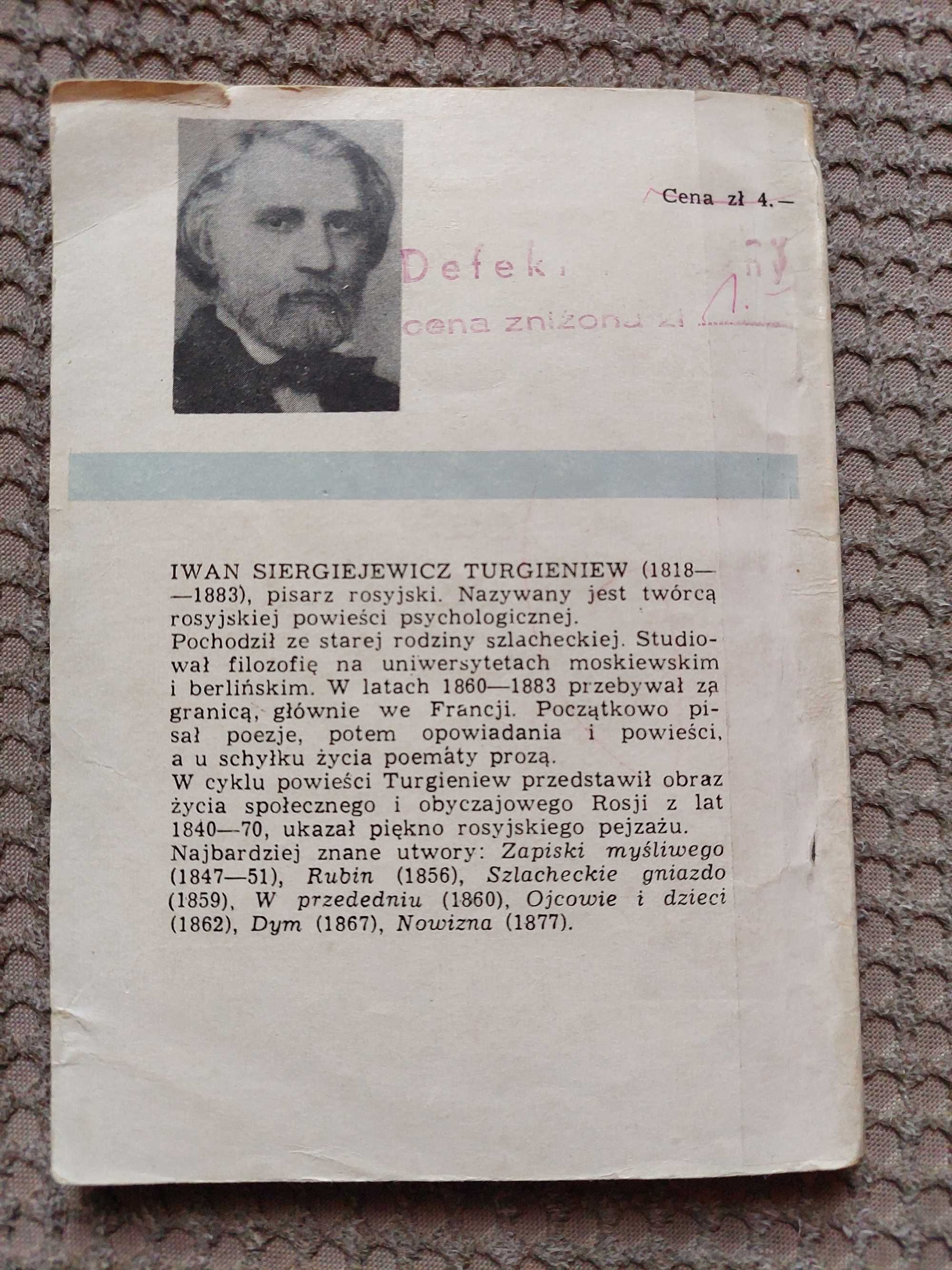 "Kryształowa woda" Iwan Turgieniew