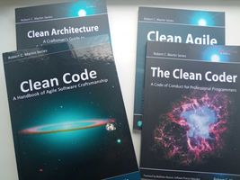 4 книги Clean Architecture, Coder, Clean Code, agile Robert Martin