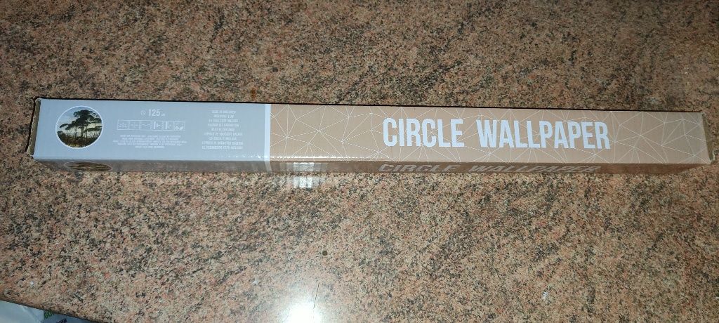 Tapeta na ścianę dwuelementowa  okrąg Sr. 125 cm