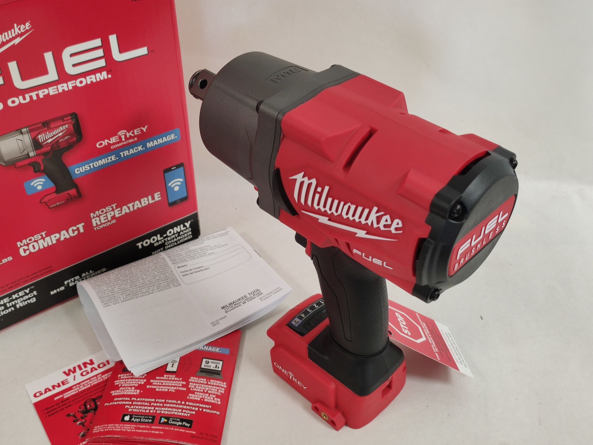 Ударний гайковерт квадрат 3/4" Milwaukee 2864-20 M18 FUEL ONE-KEY™