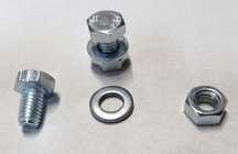 Śruby regałowe z nakrętką i podkładką 6x10 mm - Paczka 48 kmpl.=144szt