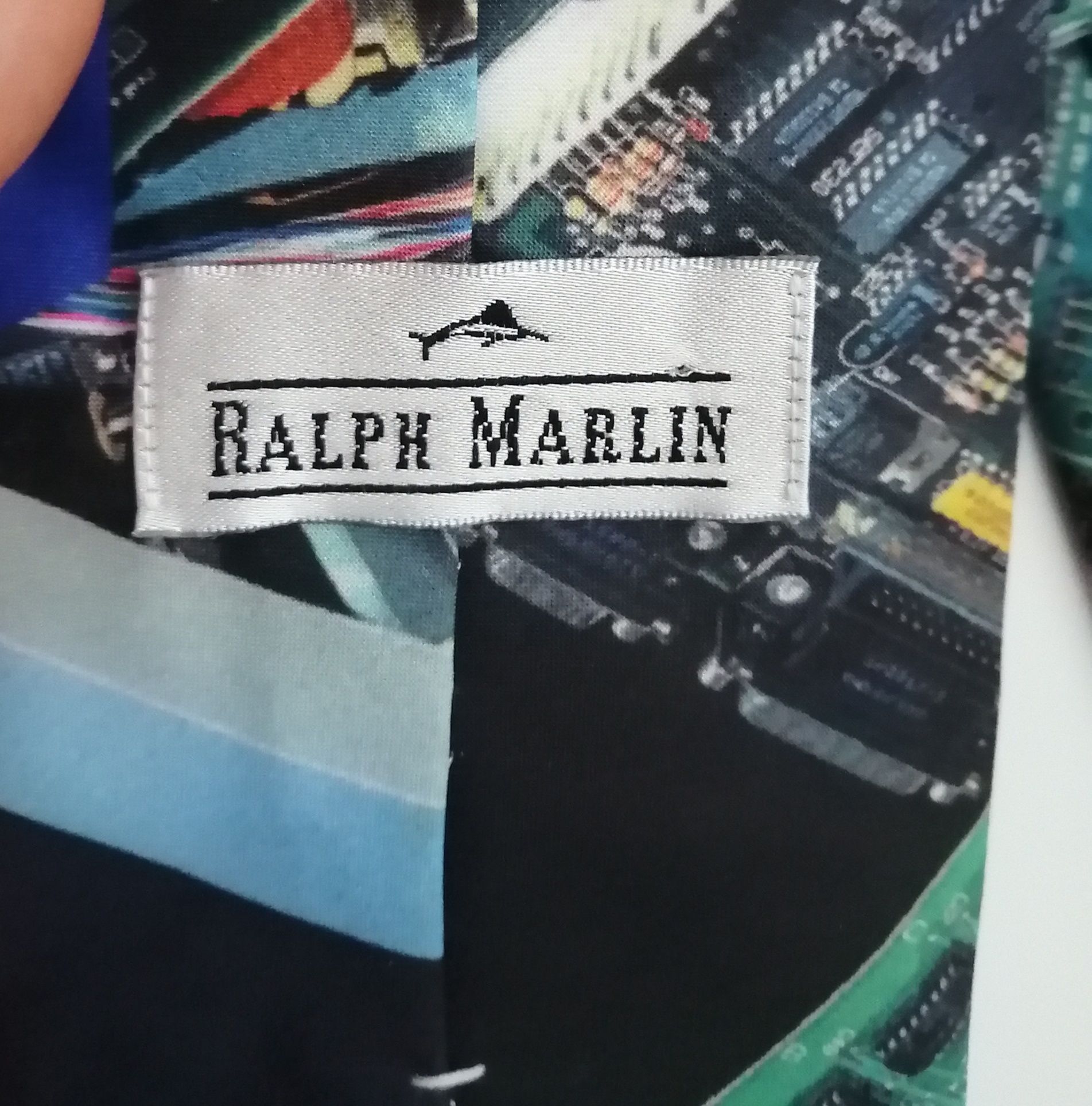 Галстук винтажный компьютер Ralph клавиатура краватка програмист ориги