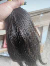Włosy naturalne ok 48 cm 100 pasm + ringi /56