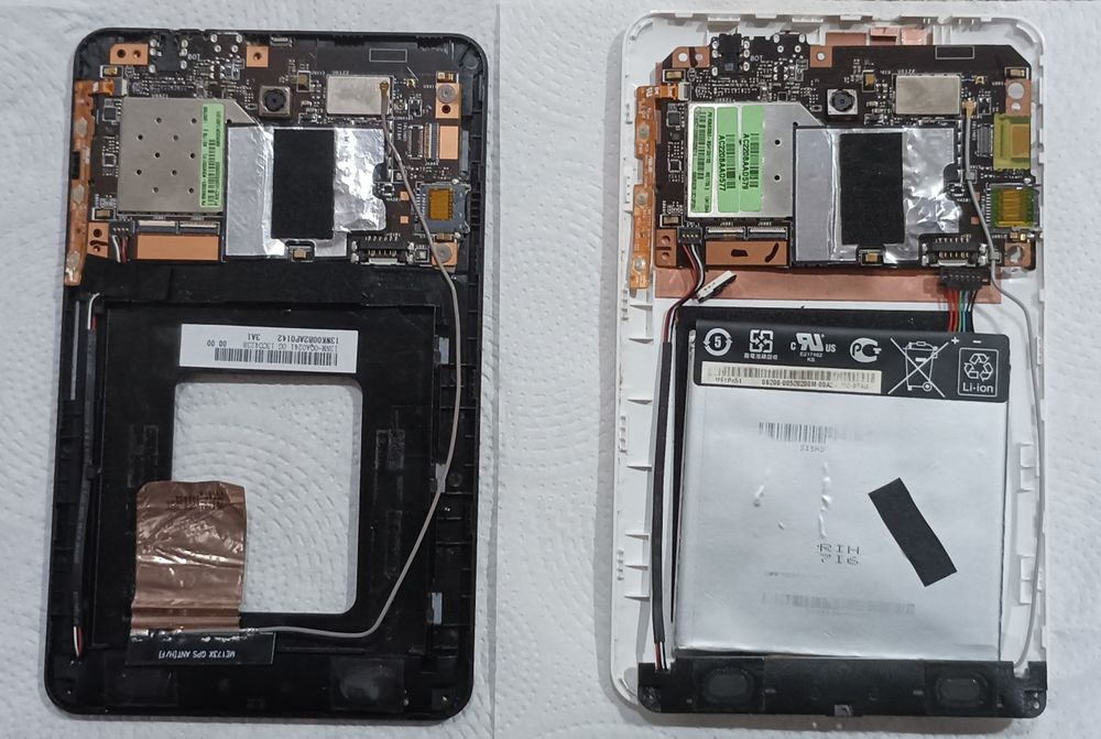 Componentes Tablet Asus Zenpad e Memopad