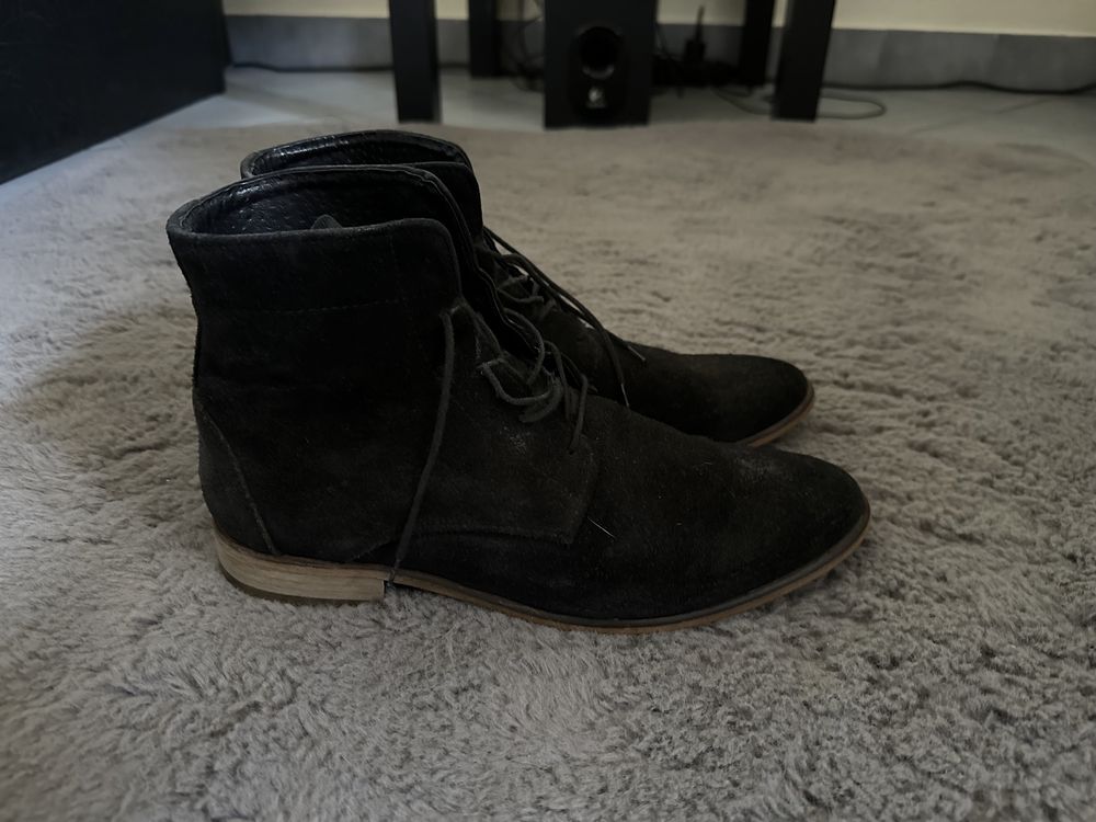 Buty Topman Zara Ryłko Sztyblety Skóra 40