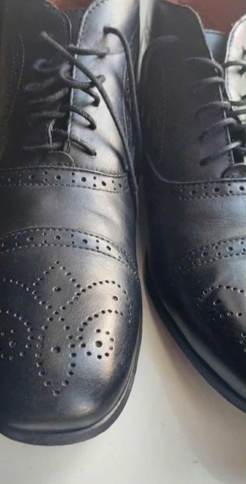 Męskie skórzane botki czarne