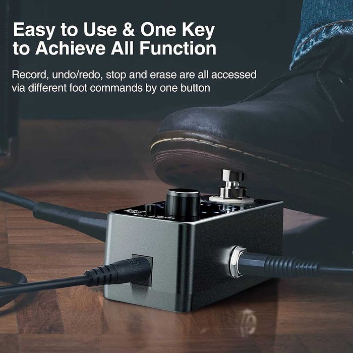 LEKATO Potrójny Looper zintegrowany tuner elektryczny mini pedał