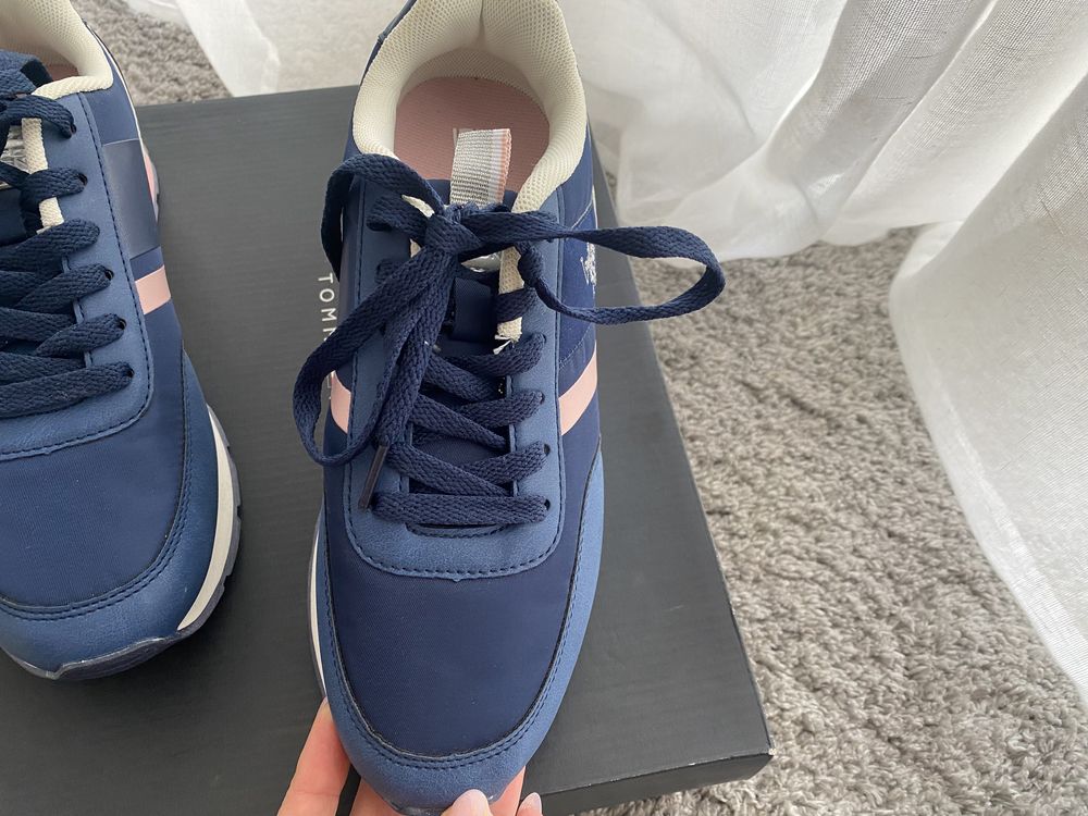 Sneakersy buty Ralph Lauren Polo Nylon eco 37 granatowe nowe z metkami