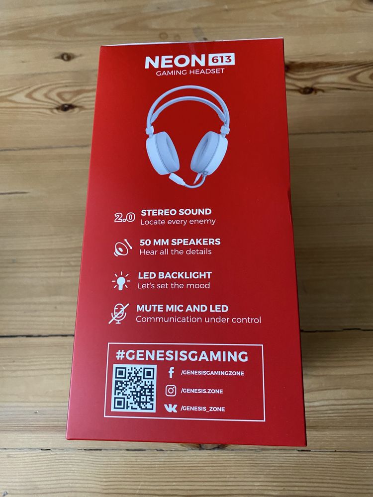 Słuchawko Genesis NEON 613 białe