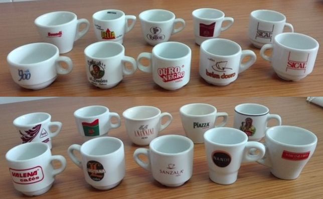 pack 69 chávenas de café diversas marcas