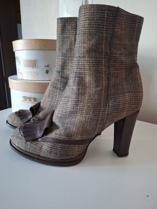 Botki buty na obcasie vintage Kenzo 39