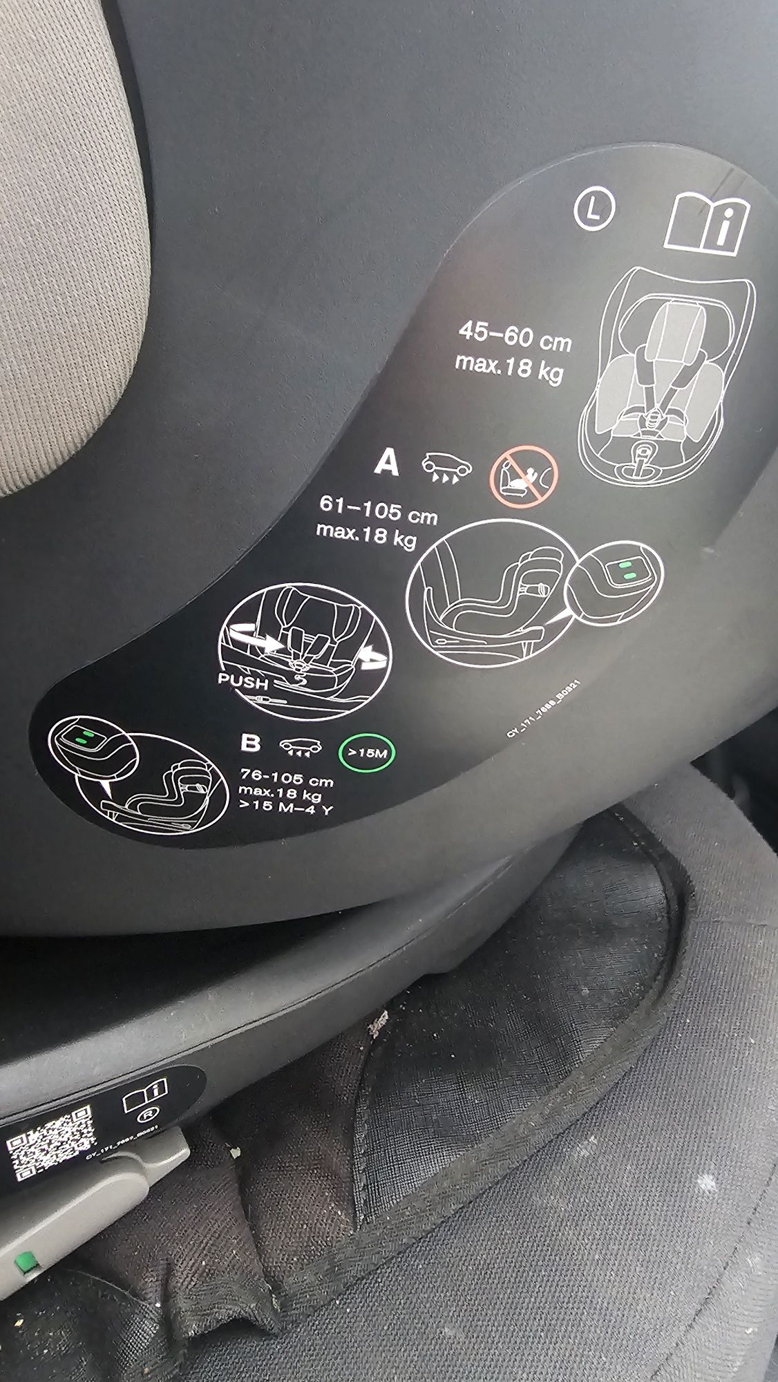 Cibex Sirona SX2 Cinza com base ISOFIX