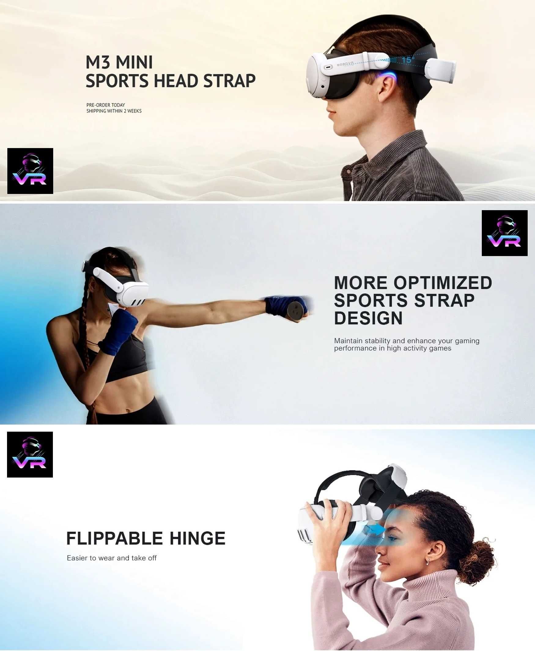 BOBOVR M3 Elite Strap кріплення на голову Meta Quest 3 (3S) Oculus
