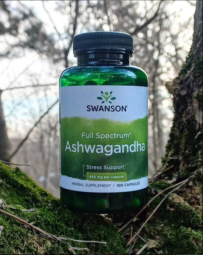 Swanson, ашваганда, 450 мг, 100 капсул
