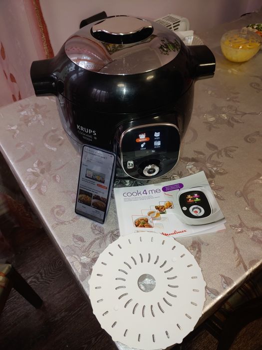 Мультиварка-скороварка Tefal-Krups Cook4me+ Connect -в идеальном сост.