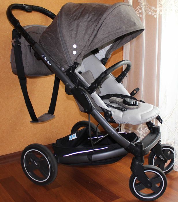 Коляска 2 в 1 X-Lander X-Pulse Evening Grey в гарному стані