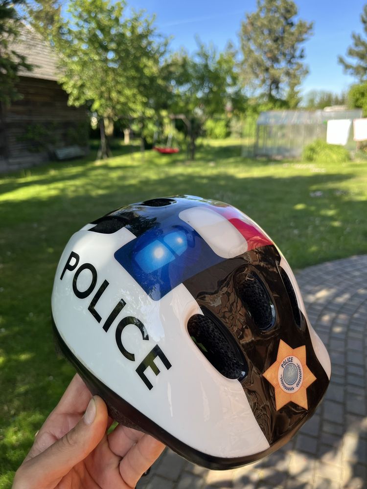 Kask rowerowy dzieciecy - rozmiar S - policja !