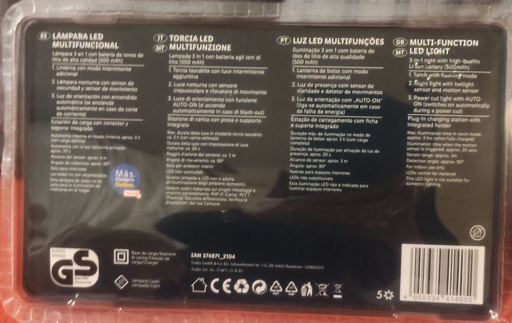 Світлодіодний світильник Crivit 3 в 1