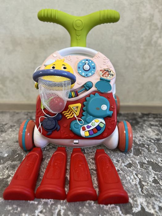 Каталка ходунки для дітей 3 в 1 Ігровий центр Столик