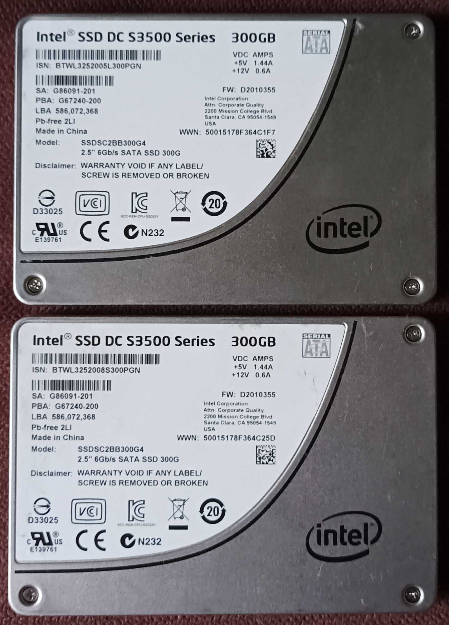 Intel DC 300-480-600-800 MLC Enterprise !!!