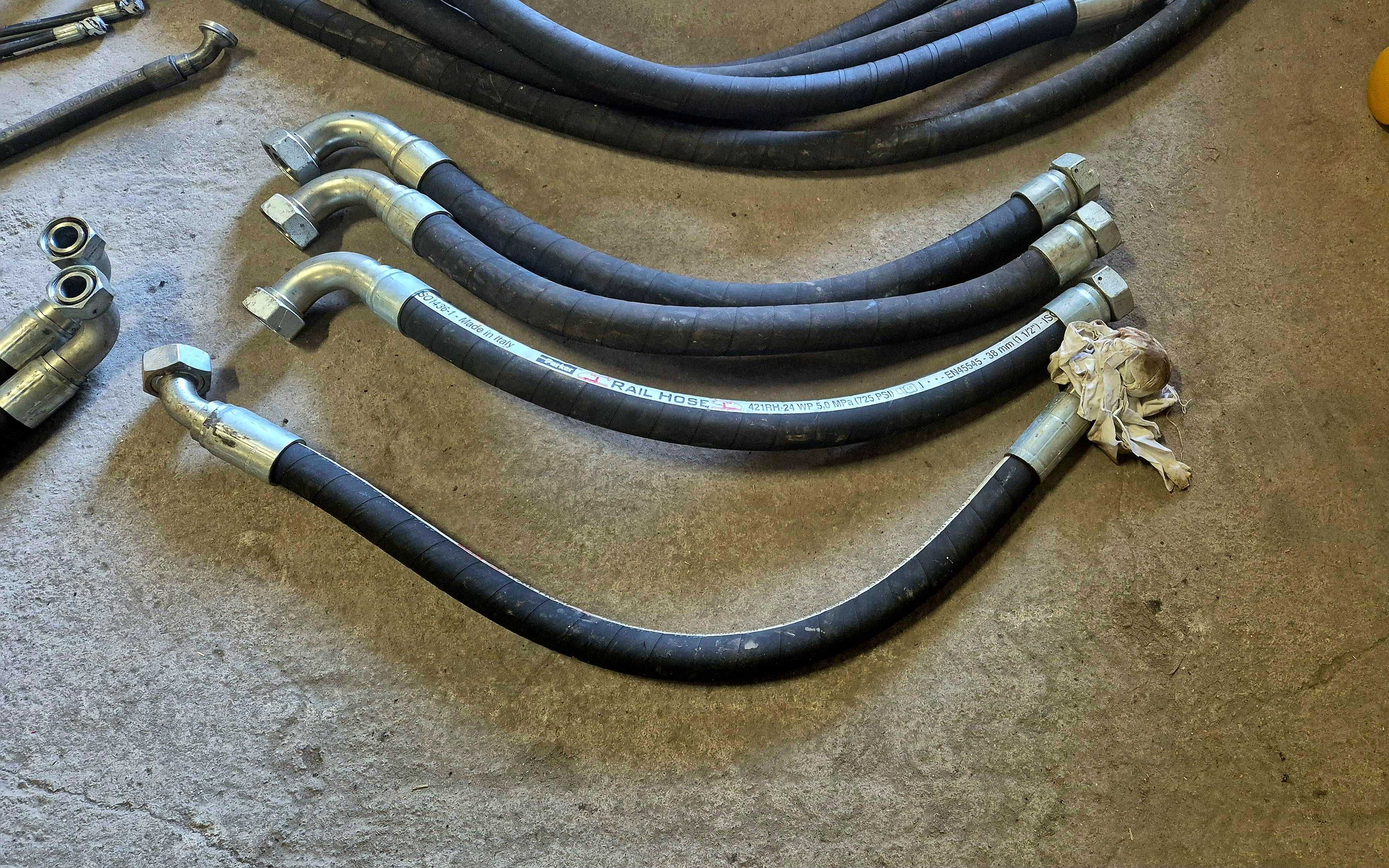 PARKER RAIL HOSE Węże Hydrauliczne Pakiet ok.100 Sztuk Oryginalne Nowe