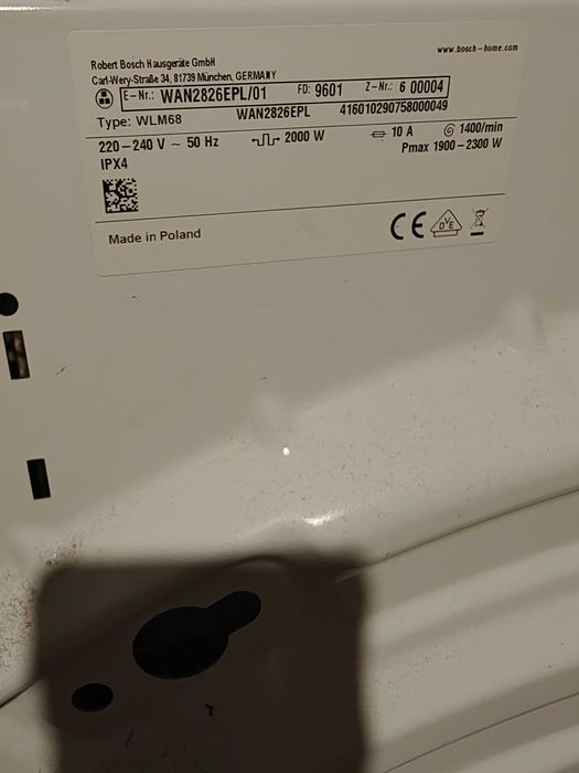 Silnik pralki Bosch VarioPerfect seria 4 oryginał używany