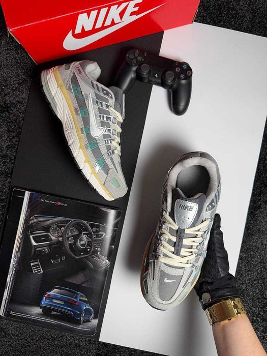 Чоловічі кросівки найк Nike P-6000 Fleece Grey White Mint [41-45]