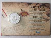 Moeda de prata - 1986 - Açores - X Aniversário da autonomia regional